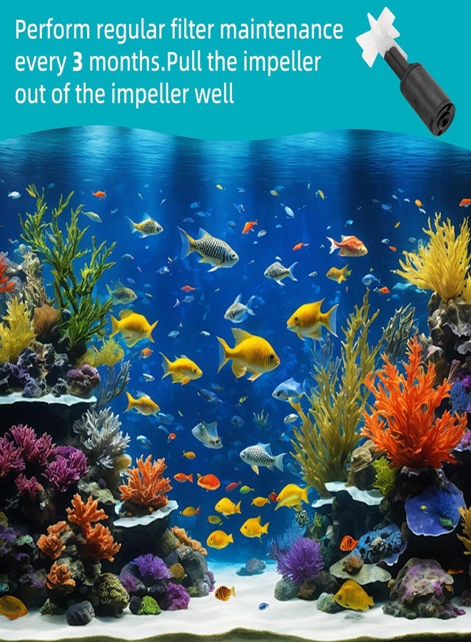 Ximoon مروحة مغناطيسية لحوض السمك Ximoon A636 متوافقة مع فلتر الطاقة Aquaclear 70 A615، مجموعة مروحة Aqua Clear 70، أنظمة ترشيح أحواض السمك - Image 5